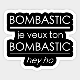 Je veux ton bombastic, Park Bo-gum bombastick dance - 박보검 붐바스틱 Sticker